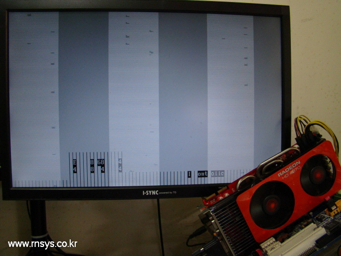 그래픽카드수리 - 엡솔루트코리아 Ati Hd4870 화면줄가면서 화면깨지는 증상그래픽카드수리